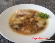 ПП-суп с гречкой и грибами